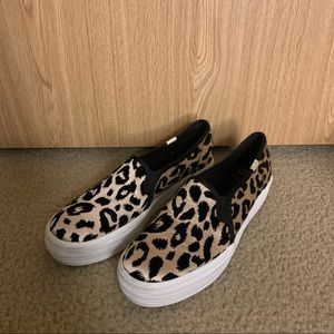 Keds x Kate Spade rose gold platform sneakers